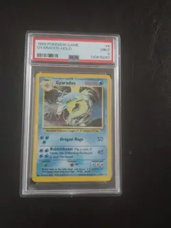 1999 Pokemon Game Gyarados 006/102 Base Set Holo PSA 9 - Image 1
