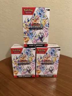 Pokemon TCG Scarlet & Violet Prismatic Evolutions Booster Bundles - LOT of (3) - Image 1