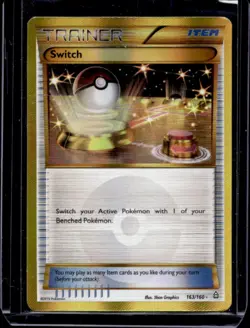 2015 Pokemon XY Primal Clash Switch Poke Ball Holo #163/160 - Image 1