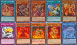 Yugioh Volcanic Deck - Trooper Emperor Volcanic Blaze Accelerator Fire Ejection - Image 1