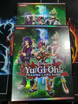 (2) Vintage 1996 Konami Yu-Gi-Oh 4-Pocket 20-Page Binder Holder Duelist Portfoli - Image 1