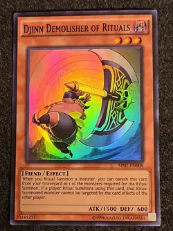 1x (VLP) Djinn Demolisher of Rituals - AP07-EN006 - Super Rare - Unlimited Ed - Image 1