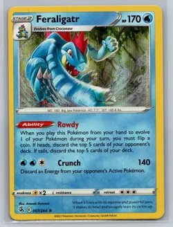 Feraligatr #057/264 SWSH08: Fusion Strike Holo Rare - Pokemon Cards F42 - Image 1
