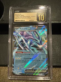 Pokemon TCG Suicune EX Classic Collection Trading Card 010/034 - Image 1
