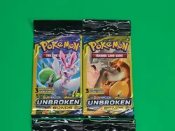 Pokemon SM Unbroken Bonds 3 Card Mini Booster Pack Complete Art Set X4 LOOK New - Image 3
