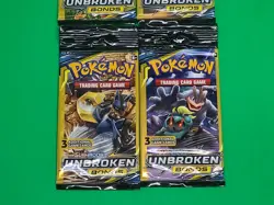 Pokemon SM Unbroken Bonds 3 Card Mini Booster Pack Complete Art Set X4 LOOK New - Image 4