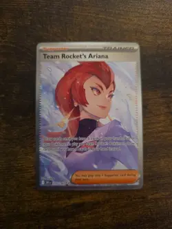 Pokemon Team Rockets Ariana Special Illustration Card 237/182 Destined Rivals - Image 1