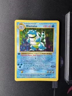 Blastoise 1999 Base Set 1st Edition Shadowless 2/102 Holo Pokemon Card 💎LP💎 - Image 1