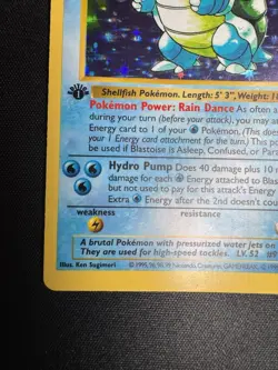 Blastoise 1999 Base Set 1st Edition Shadowless 2/102 Holo Pokemon Card 💎LP💎 - Image 5