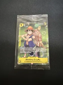 One Piece CCG Monkey.D.Luffy OP10-111 Rare Promo Card Factory Sealed Mint - Image 1
