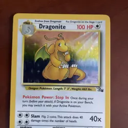 Dragonite 4/62 Fossil Holo Pokemon Card Rare Great Condition Vintage 99’ Pokemon - Image 2