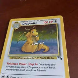 Dragonite 4/62 Fossil Holo Pokemon Card Rare Great Condition Vintage 99’ Pokemon - Image 3