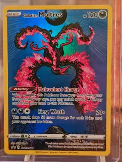 Pokemon Galarian Moltres SWSH284 Crown Zenith Black Star Promo Holo Card - Image 1