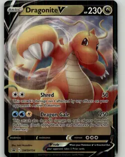 Pokemon SWSH: Sword & Shield Promo Cards Dragonite V #SWSH154 Promo - Image 1