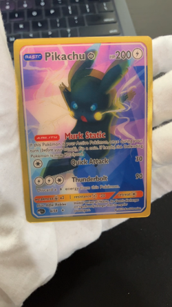 Pikachu Black Vmax 3D HP 200 Basic ACG Lenticular Pokemon Card - Image 2