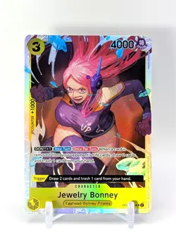 Jewelry Bonney OP08-105 SR ONE PIECE Tcg Card Game NM Yellow - Image 1