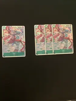 4x Uta (SR) OP13-023 PLAYSET One Piece Card Carrying On His Will English - Image 1