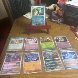Pokemon TCG Prismatic Evolutions 9 Card Pokeball Holo Lot - Image 1