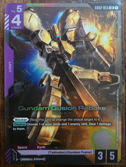 Gundam Gusion Rebake LR - GD02-055 - Dual Impact Gundam TCG Card Game - Image 1