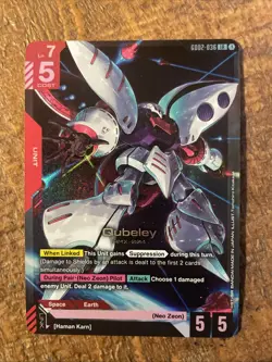 Qubeley (GD02-036) [Foil] (NM) - Gundam Card Game - Dual Impact (ENG) - Image 1