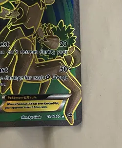 Pokemon TCG Trevenant-EX Primal Clash Holo Card 145/160 Full Art Ultra Rare - Image 5