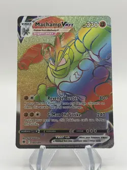 Machamp VMAX 194/189 Astral Radiance Rainbow Secret Rare Holo Card NM - Image 1