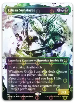 Glissa Sunslayer (Showcase) (Step-and-Compleat Foil) NM Phyrexia All Will Be One - Image 1