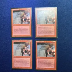 MTG Ice Age Playset Four Game of Chaos Three Mint/Near Mint One MP 1995 release - Image 1