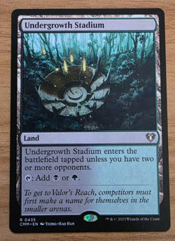 MTG - Undergrowth Stadium - RARE, MINT, Regular, Non-Basic Land - CMM 0435 - Image 1