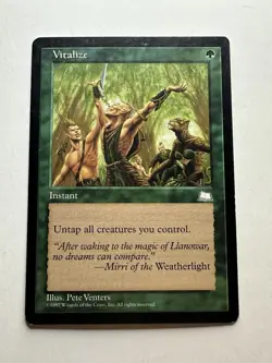 Vitalize LP Weatherlight Magic The Gathering Mtg Lightly Played Instant - Image 1