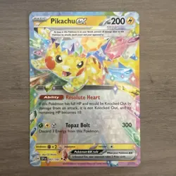 Pokemon TCG Surging Sparks Pikachu ex Tera 057/191 Holo Rare Card NM - Image 1