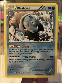 Pokemon TCG 16/101 Blastoise Plasma Blast Non Holo Rare MP - Image 1