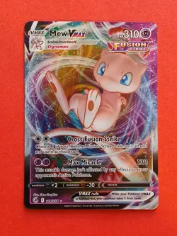 Pokemon Sword & Shield Fusion Strike Mew Vmax 114/264 Double Rare - Image 1