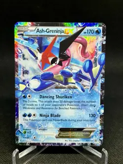 Pokemon TCG Ash-Greninja EX Holo XY133 Black Star Promo MP Free Shipping - Image 1