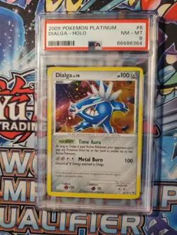 Pokemon Dialga #6/127 PSA 8 Holo Rare 2009 Platinum NM-MT - Image 1