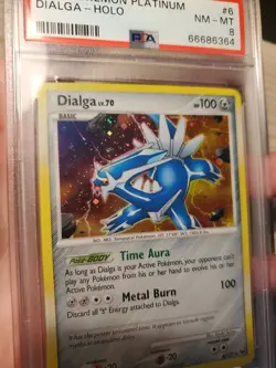 Pokemon Dialga #6/127 PSA 8 Holo Rare 2009 Platinum NM-MT - Image 3