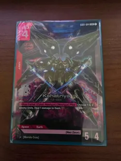 Kshatriya GD01 Newtype Rising GD01-044 LR Gundam Card Game TCG - Image 1