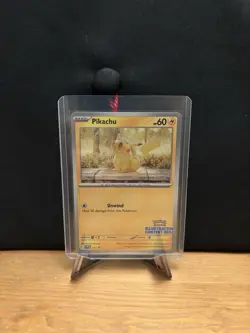 Pokemon TCG Pikachu Promo #214 Scarlet & Violet Illustration Contest 2024 NM - Image 1