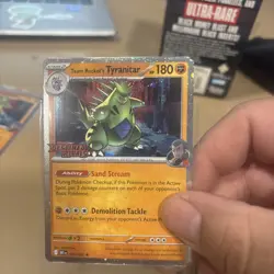 Pokemon TCG - Team Rocket's Tyranitar Stamped Promo 096/182 Destined Rivals - Image 3