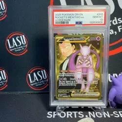 Rocket's Mewtwo Ex #240 2025 Pokemon Dri En-Destined Rivals PSA 10 Hyper Rare - Image 1