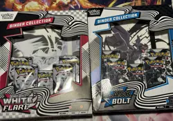 Pokemon Scarlet And Violet Black Bolt And White Flare Binder Collection.. Read - Image 1