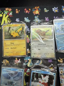 Pokemon 2025 Holiday Calendar Promos COMPLETE SET OF 8 + 7 fun Packs: SEALED! - Image 2