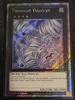 Tornado Dragon 1st Edition Platinum Secret Rare RA04-EN289 Yu-Gi-Oh! - Image 1
