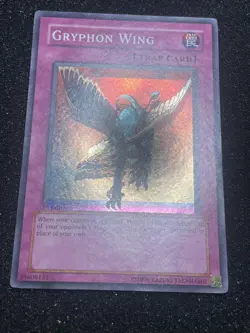 Yugioh Gryphon Wing SDP-050 1st Edition Foil Shift Misprint - Image 2