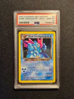 Pokemon Card Neo Destiny Dark Feraligatr Holo PSA 10 GEM MINT - Image 1