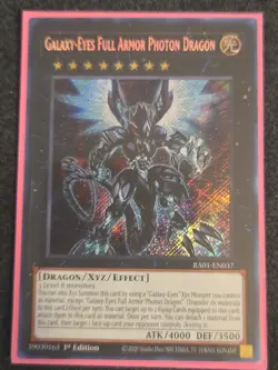Yu-Gi-Oh! 25th Anniversa- Galaxy-Eyes Full Armor Photon Dragon RA01-EN037 Secret - Image 1