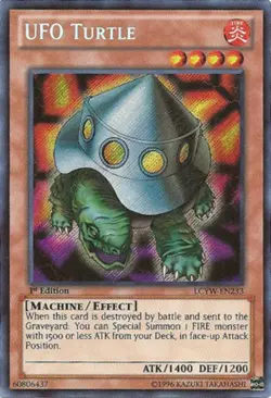 Yugioh! LP UFO Turtle - LCYW-EN233 - Secret Rare - 1st Edition Lightly Played, E - Image 1