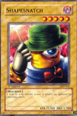 Yugioh! LP Shapesnatch - PGD-002 - Common - 1st Edition Lightly Played, English - Image 1