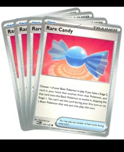 Rare Candy Pokemon TCG Playset (X4) Trainer Item Card - Image 1