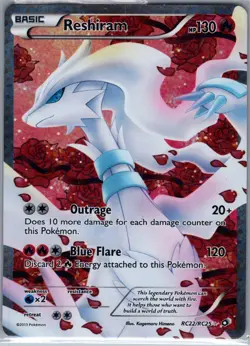 Reshiram RC22/RC25 - Radiant Collection - Pokemon Card - LP - Image 1